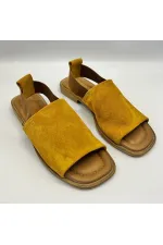 Bellini Mustard Suede Leather Women's Sandals | Comfortable and Stylish Design
