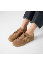 Baskets en daim pour femme Elio Sigaro – Cuir véritable, Nouvelle collection automne/hiver
