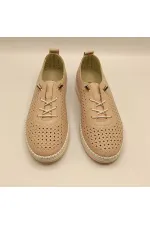 Ametist Exclusive Lugano Powder Genuine Leather Women's Sneaker – Handcrafted and Comfortable