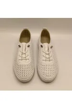 Ametist Exclusive Lugano White Genuine Leather Women's Sneaker – Handcrafted and Comfortable