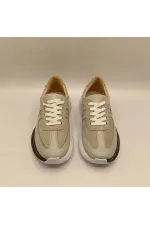 Ametist Exclusive Comodo Grey Women's Leather Sneakers – Stylish & Comfortable Design