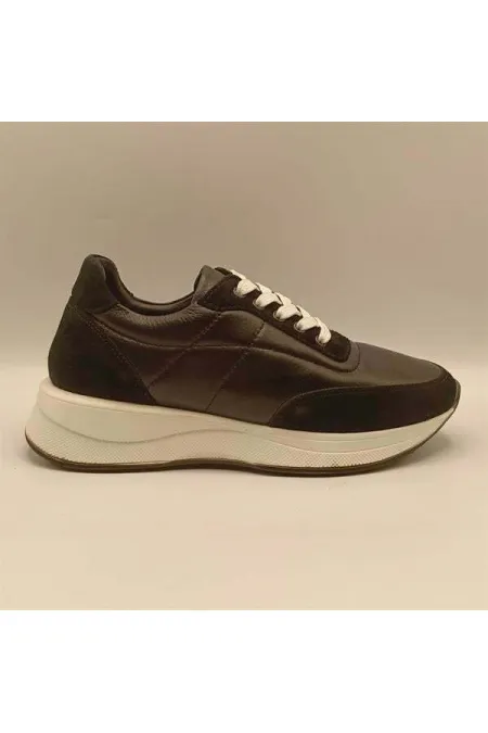 Ametist Collection Como Black Women's Leather Sneakers – Stylish & Comfortable Design