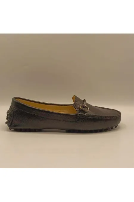 Diana Black Leather Casual Women's Shoes