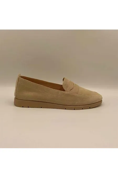 Adonia Beige Suede Women's Casual Shoes