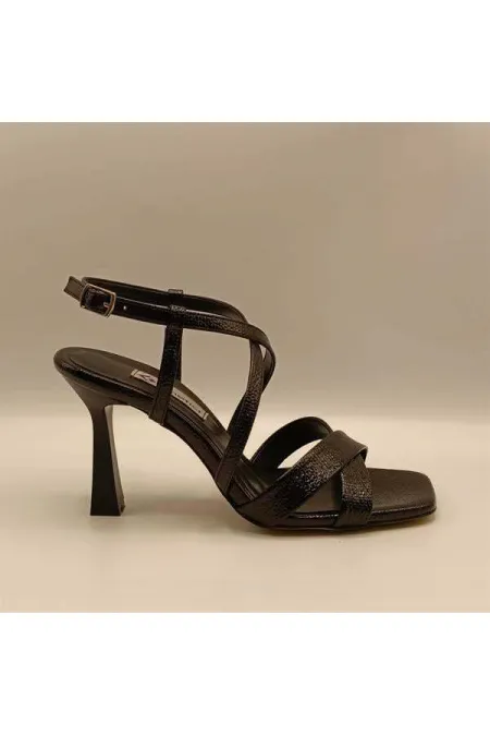 Marla Black Heeled Sandals