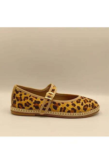 Lotus Leopard Ballet Flats
