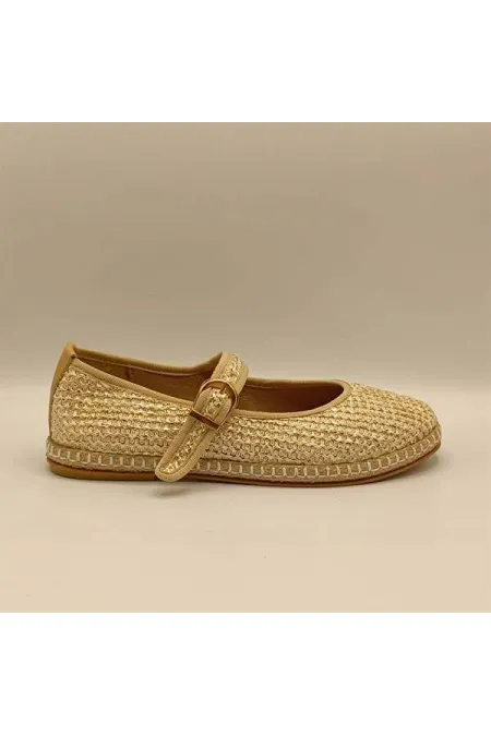 Lotus Beige Ballet Flats