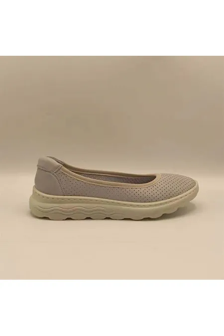 Adela Blue Leather Casual Women's Shoes