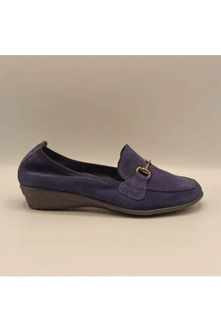 Jessica Navy Suede Women's Casual Shoes