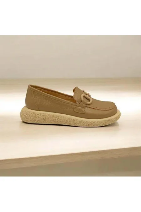 Sahara Mink Leather Casual Shoes