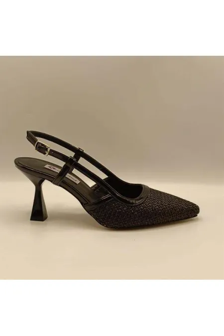 Abbey Siyah İnce Topuklu Ayakkabı