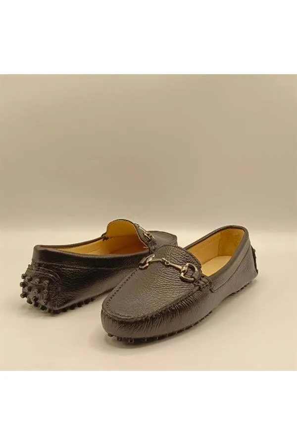 Diana Black Leather Casual Women's Shoes