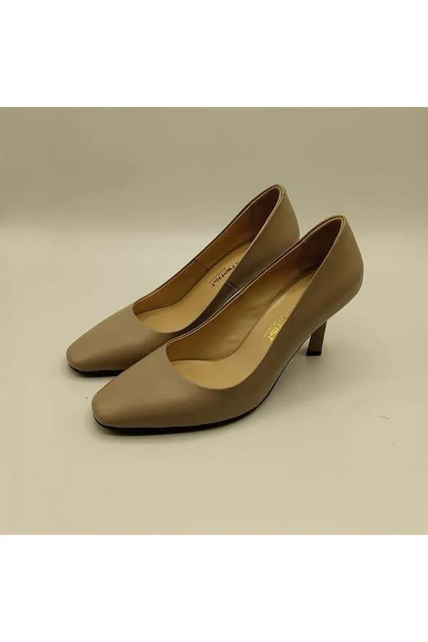 Chaussures pour femmes Beatriz en cuir de vison à talon triangulaire