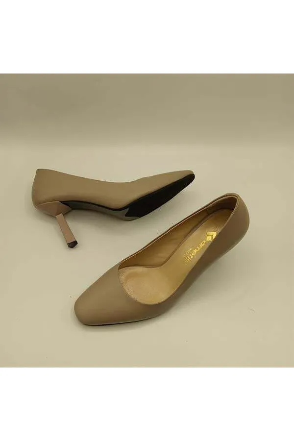 Chaussures pour femmes Beatriz en cuir de vison à talon triangulaire
