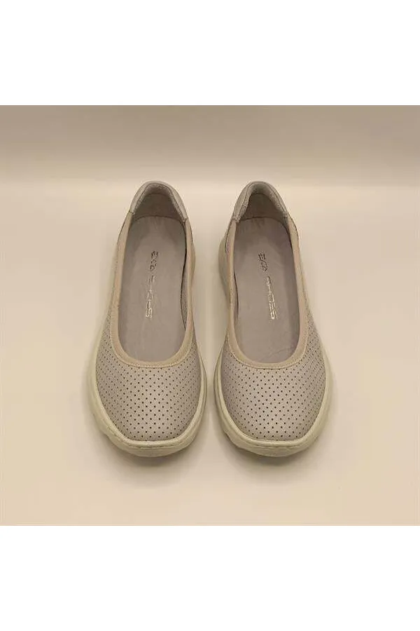 Adela Blue Leather Casual Women's Shoes