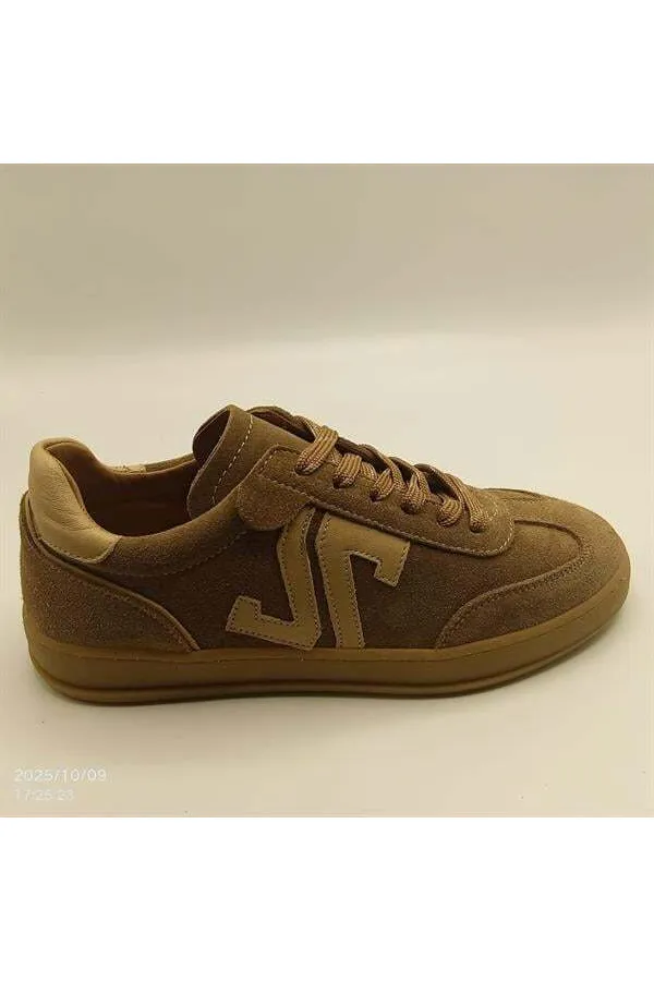 Baskets en daim pour femme Elio Sigaro – Cuir véritable, Nouvelle collection automne/hiver