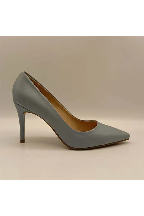 Carleen Blue Leather Stiletto