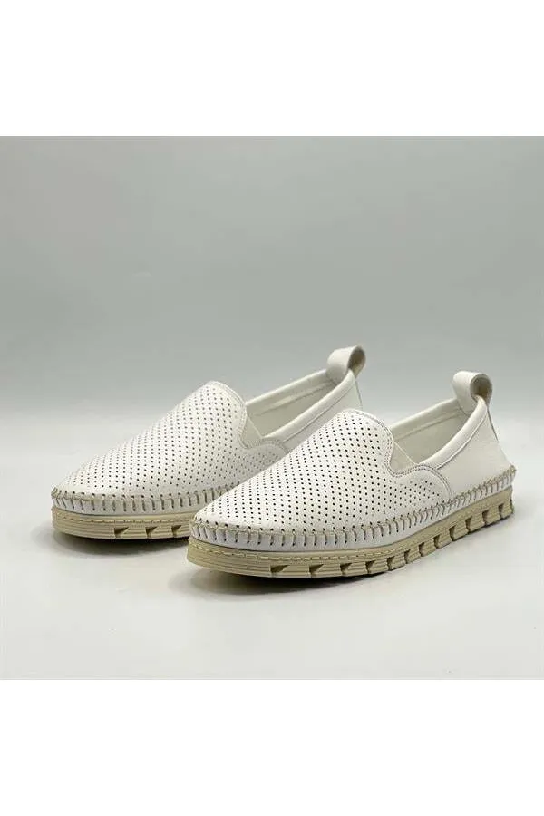 Flex Beyaz Kadın Loafer