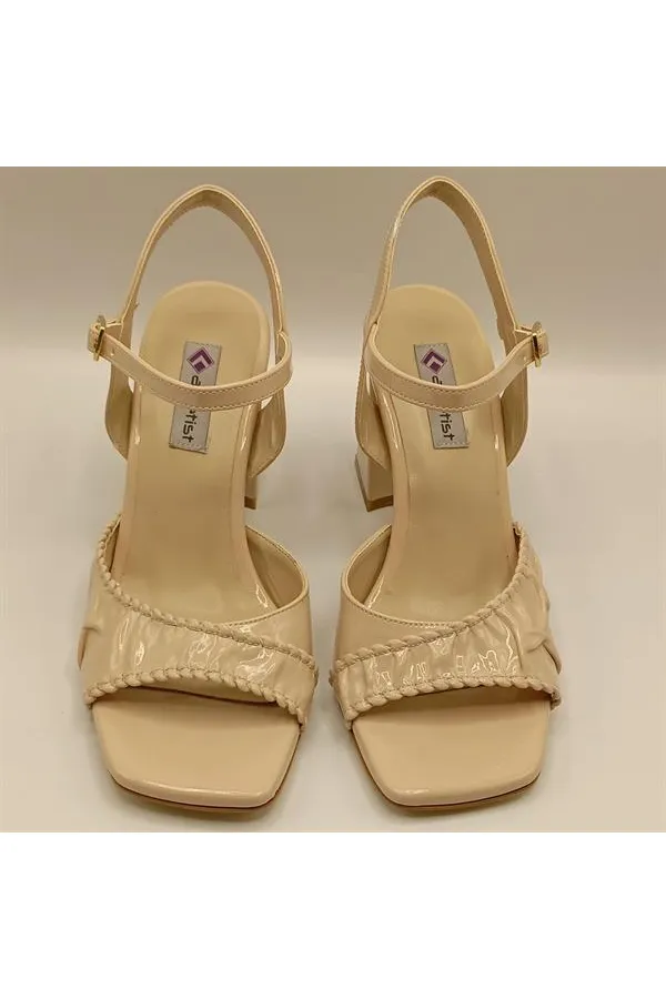 Cadis Nude Heeled Sandals