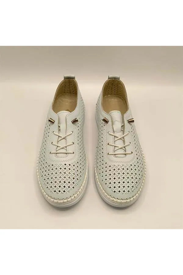 Baskets Ametist Exclusive Lugano en cuir véritable pour femmes – Fabriquées à la main et confortables