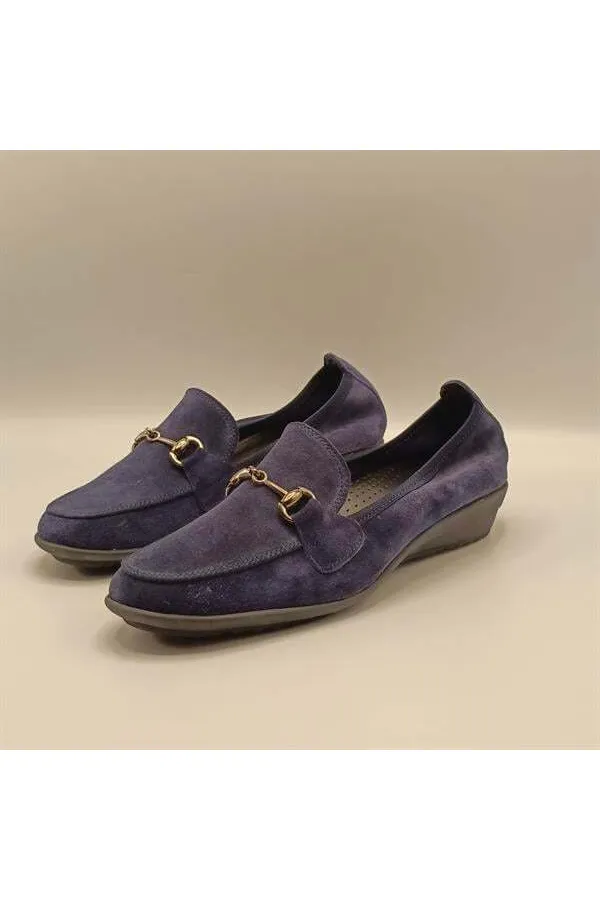 Jessica Lacivert Süet Kadın Günlük Ayakkabı