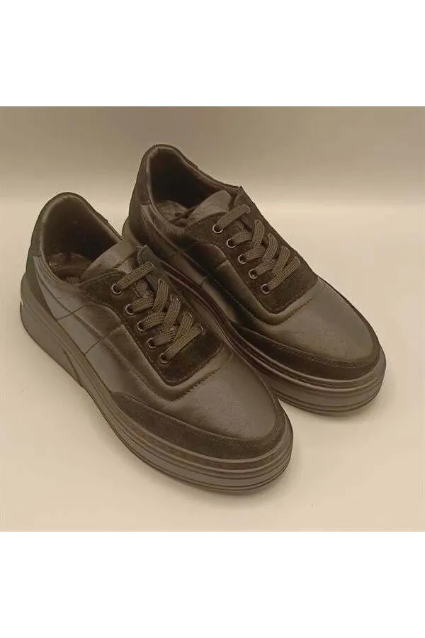 Baskets en cuir noir Lena pour femme, une exclusivité Ametist – Un confort optimal en toutes saisons