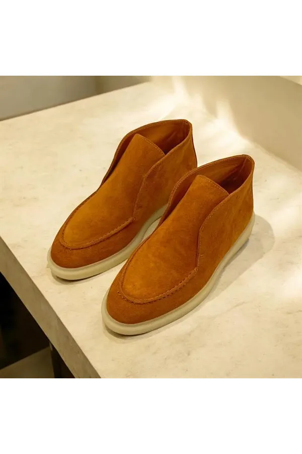 Drop Tan Suede Women's Boots