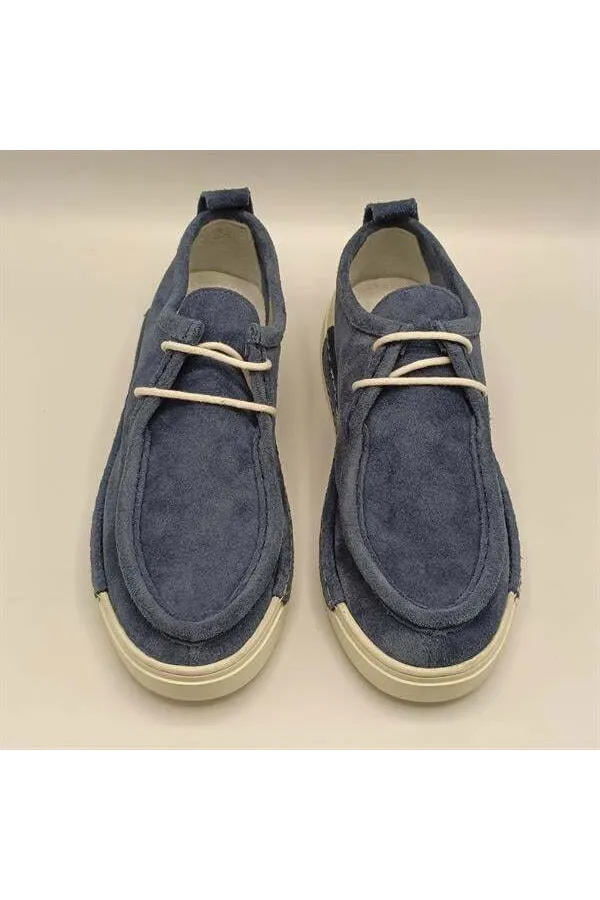 Emma Mavi Süet Günlük Kadın Ayakkabı