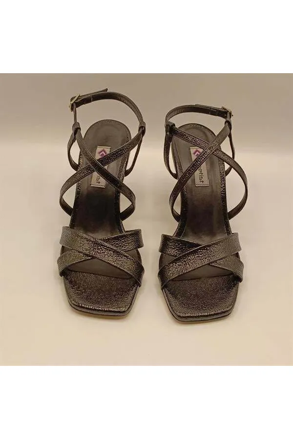 Marla Black Heeled Sandals