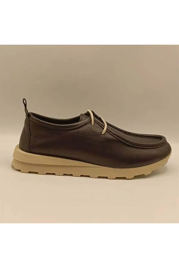 Monica Siyah Deri Kadın Casual Ayakkabı