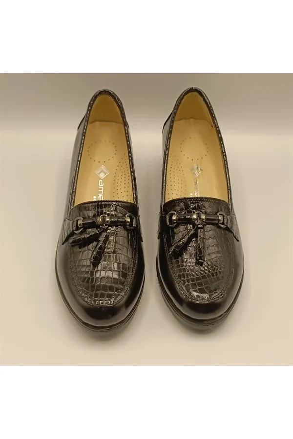 Lexi Black Casual Women's Shoes | Genuine Leather, Comfortable Sole | Handcrafted