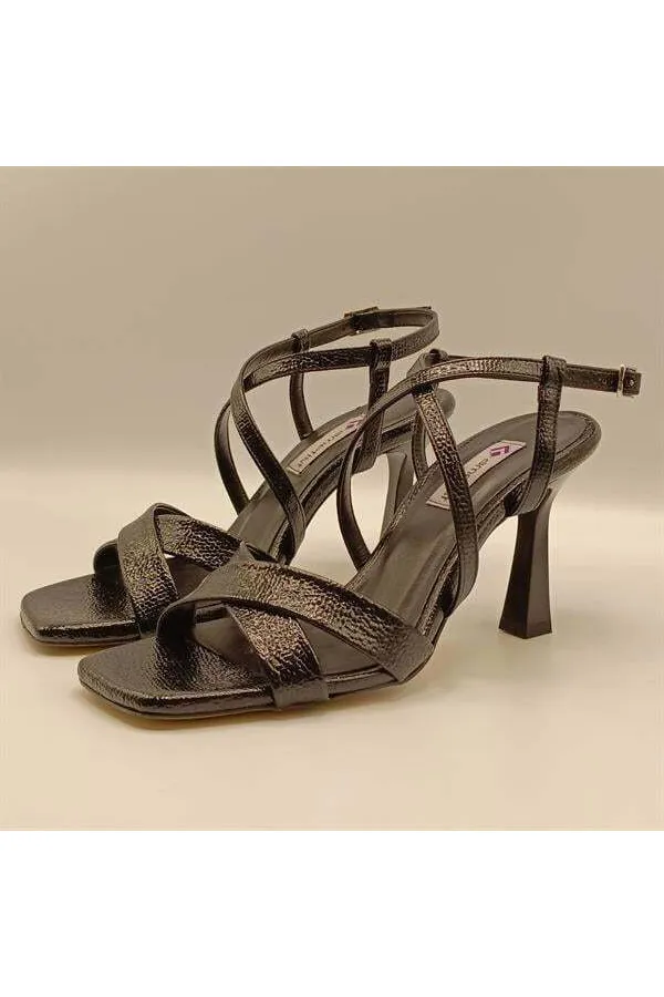 Marla Black Heeled Sandals