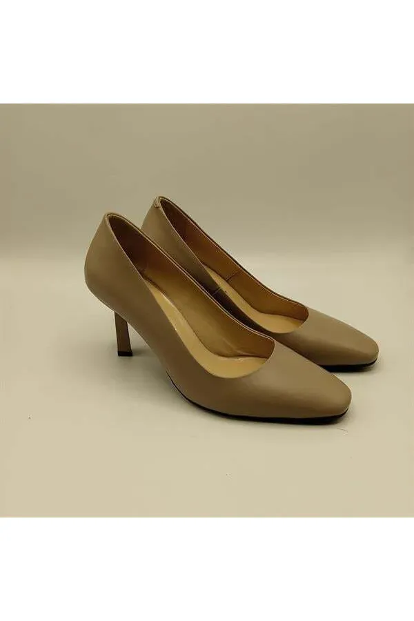 Chaussures pour femmes Beatriz en cuir de vison à talon triangulaire