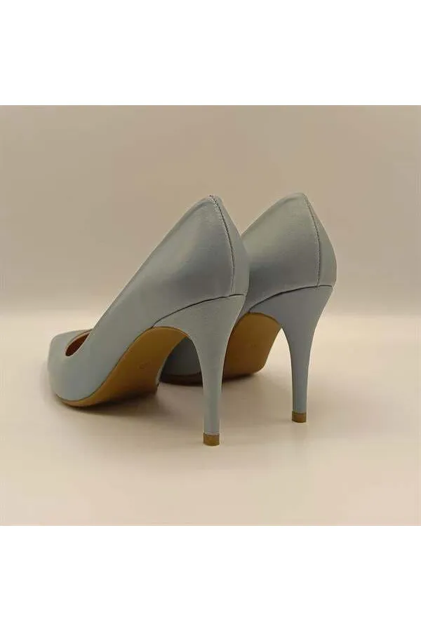 Carleen Blue Leather Stiletto