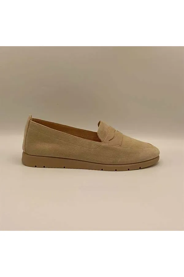 Adonia Beige Suede Women's Casual Shoes