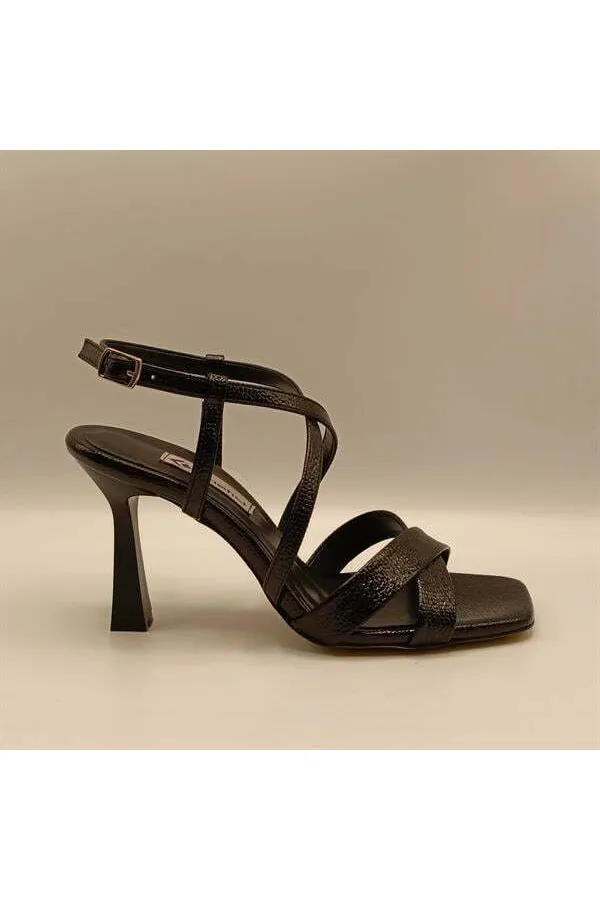 Marla Black Heeled Sandals