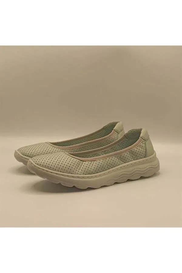 Adela Turquoise Leather Casual Women's Shoes