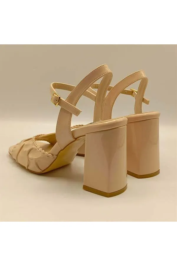 Cadis Nude Heeled Sandals