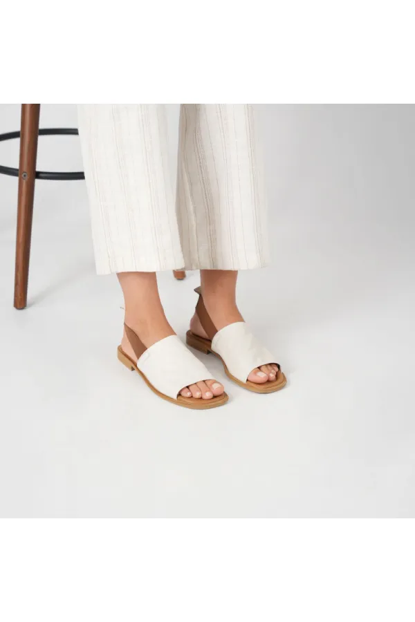Bellini Cream Leather Women's Sandals | Elegant & Stylish Summer Style