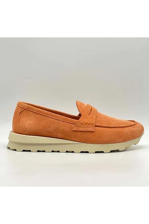 Carle Turuncu Kadın Loafer