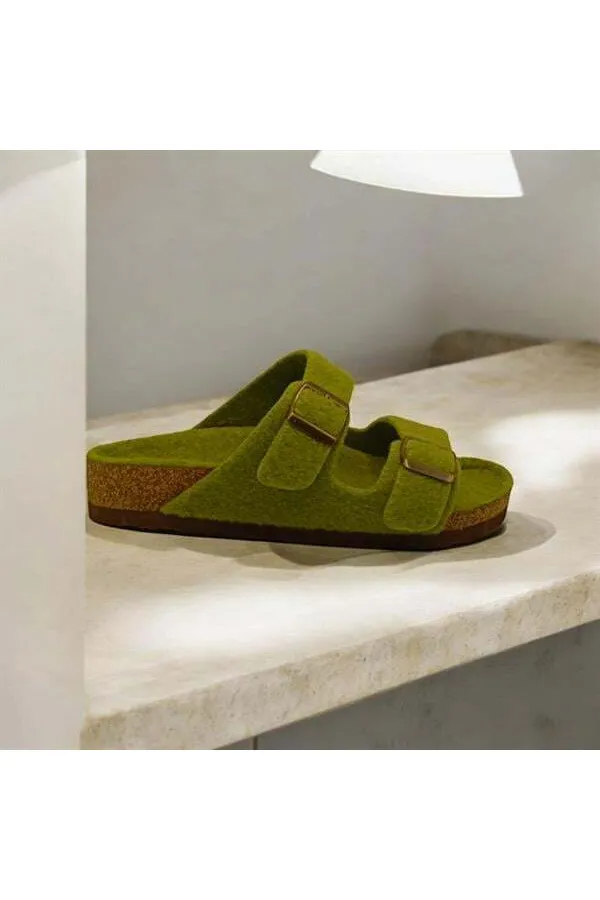 Keche Green Women's Winter House Slippers