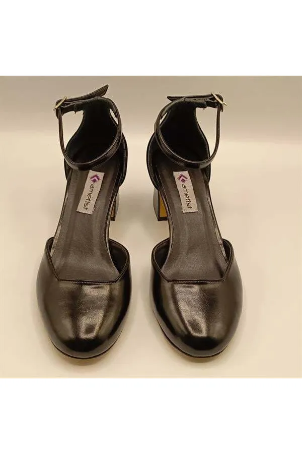 Chaussures à talons compensés noirs Matilda