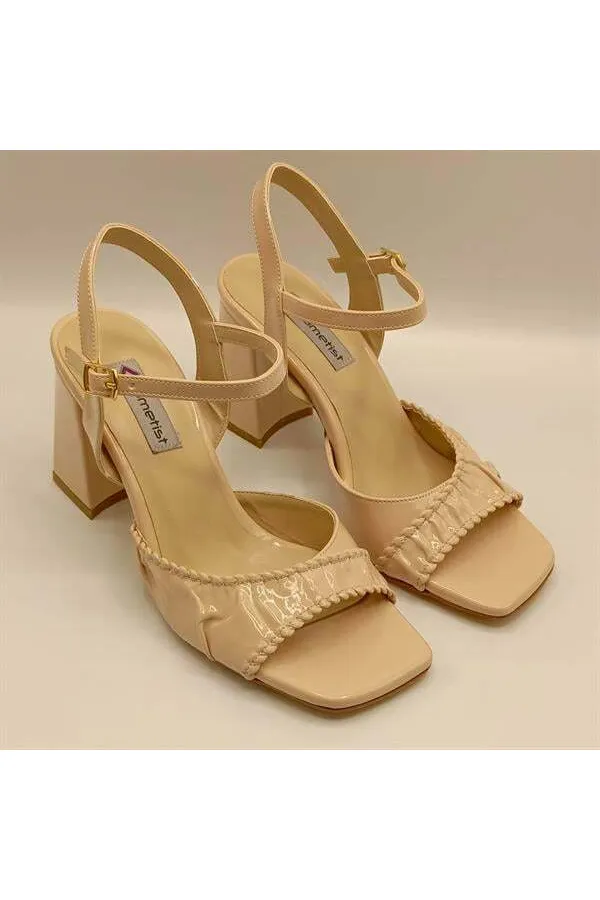 Cadis Nude Heeled Sandals