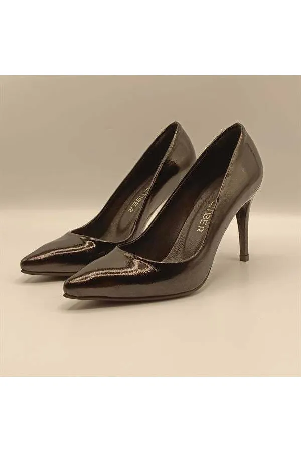 Carleen Black Patent Leather Stiletto