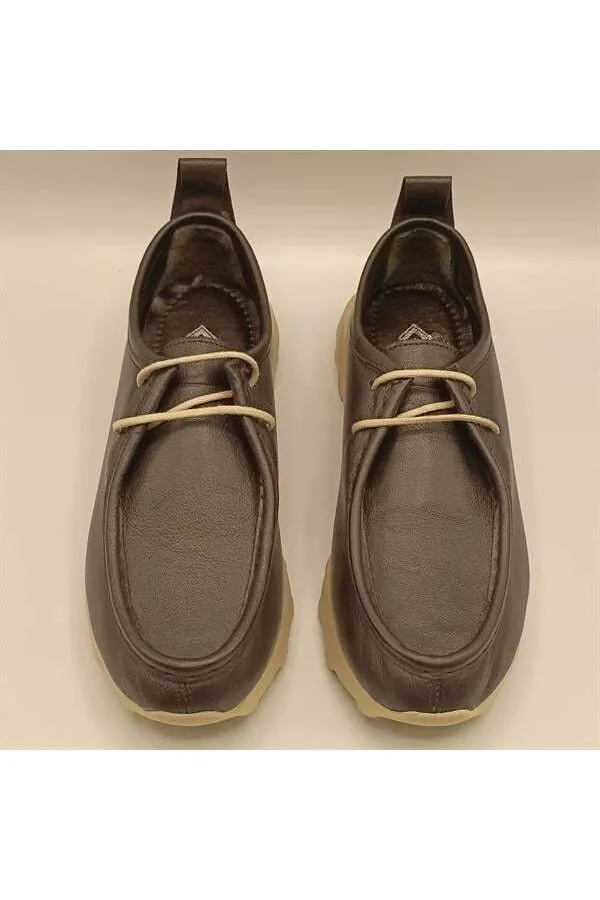 Monica Siyah Deri Kadın Casual Ayakkabı