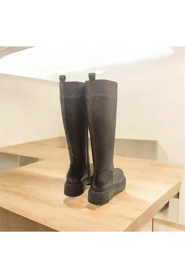 Bottes Rider en cuir noir pour femmes