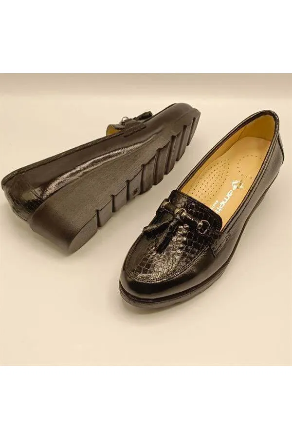 Lexi Black Casual Women's Shoes | Genuine Leather, Comfortable Sole | Handcrafted