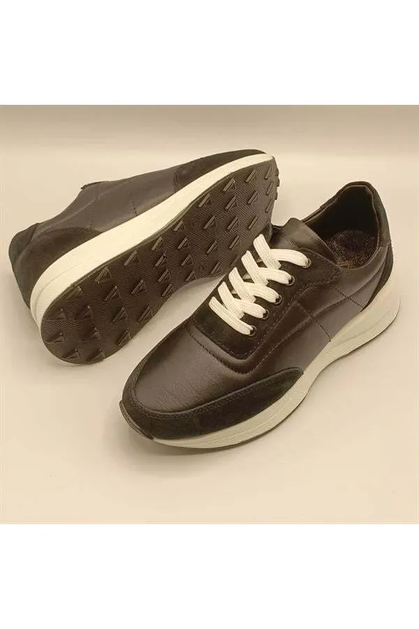 Ametist Collection Como Black Women's Leather Sneakers – Stylish & Comfortable Design