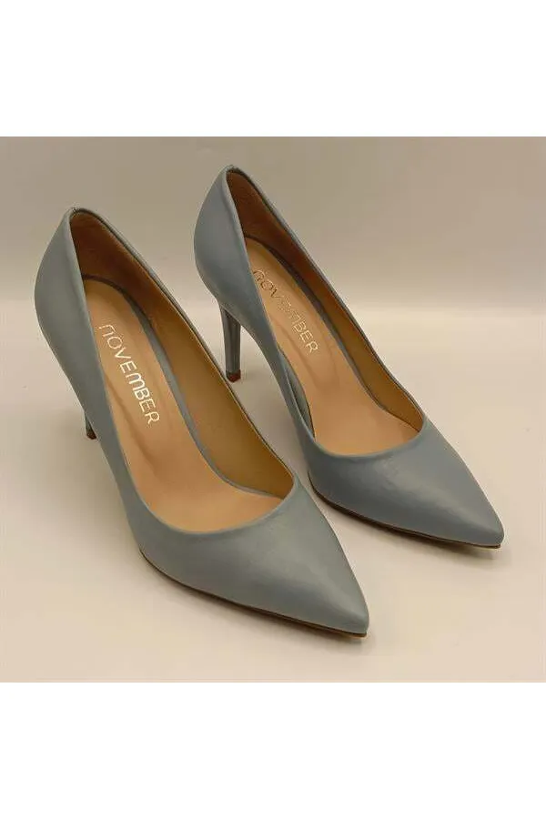 Carleen Blue Leather Stiletto