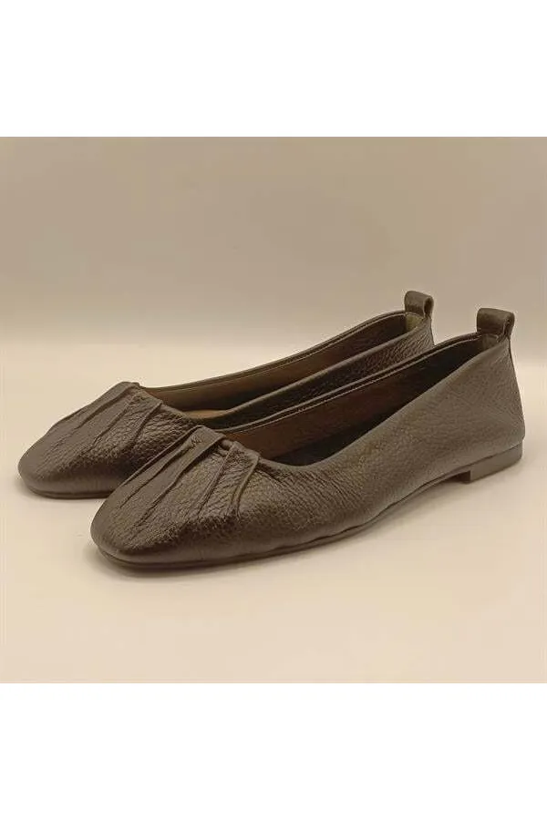 Ballerines Gale en cuir noir